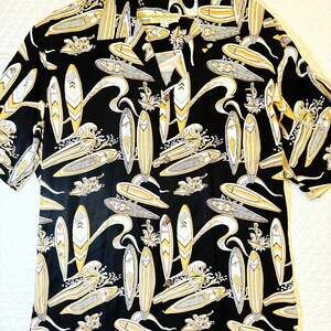 Pineapple Juice Vintage Hawaiian Print Aloha Shirt Made in Hawaii L